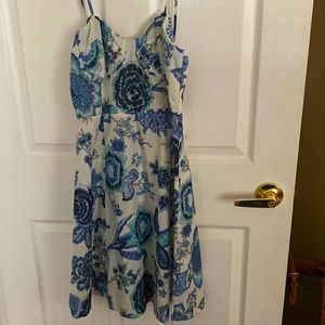 Blue and White floral dress
